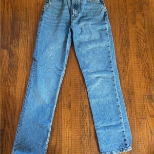 Abercrombie & Fitch 90s Straight ultra high rise Blue Jeans